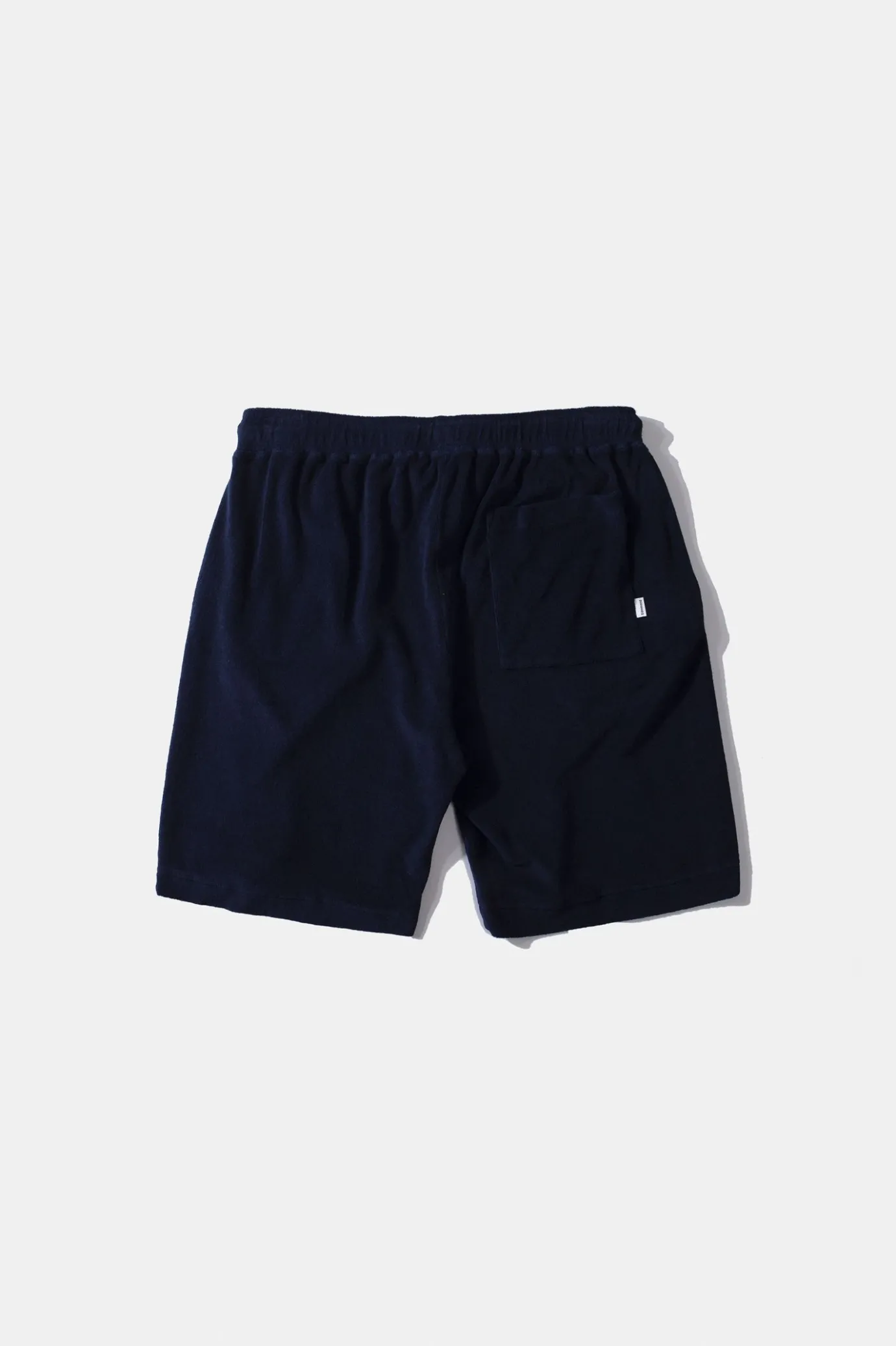 Flash Sale Terry Shorts Plain Navy Men Trousers