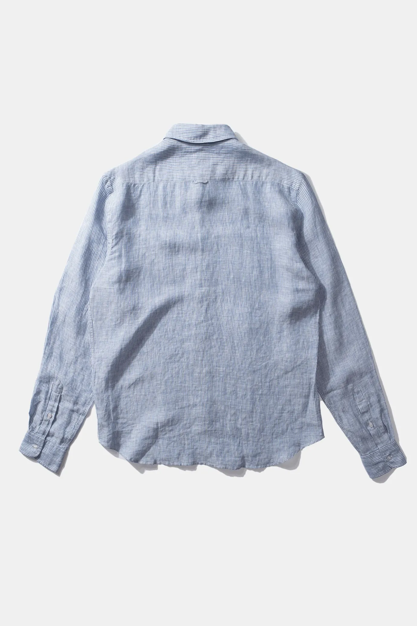 Cheap Thick Stripes Linen Men Shirts