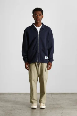 Flash Sale Timer Plain Navy Men Sweatshirts