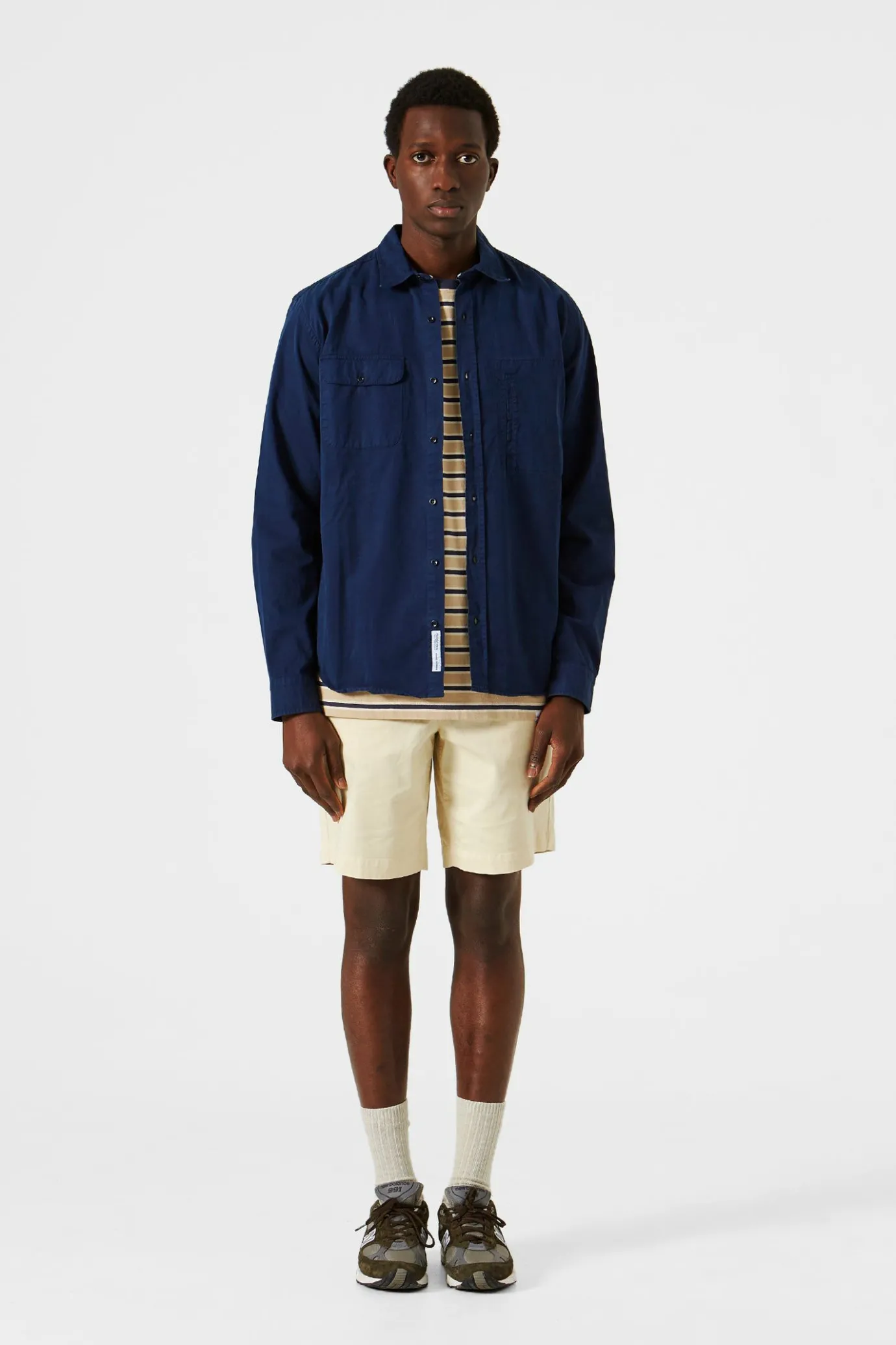 Shop Trade Shirt Plain Navy Men Shirts