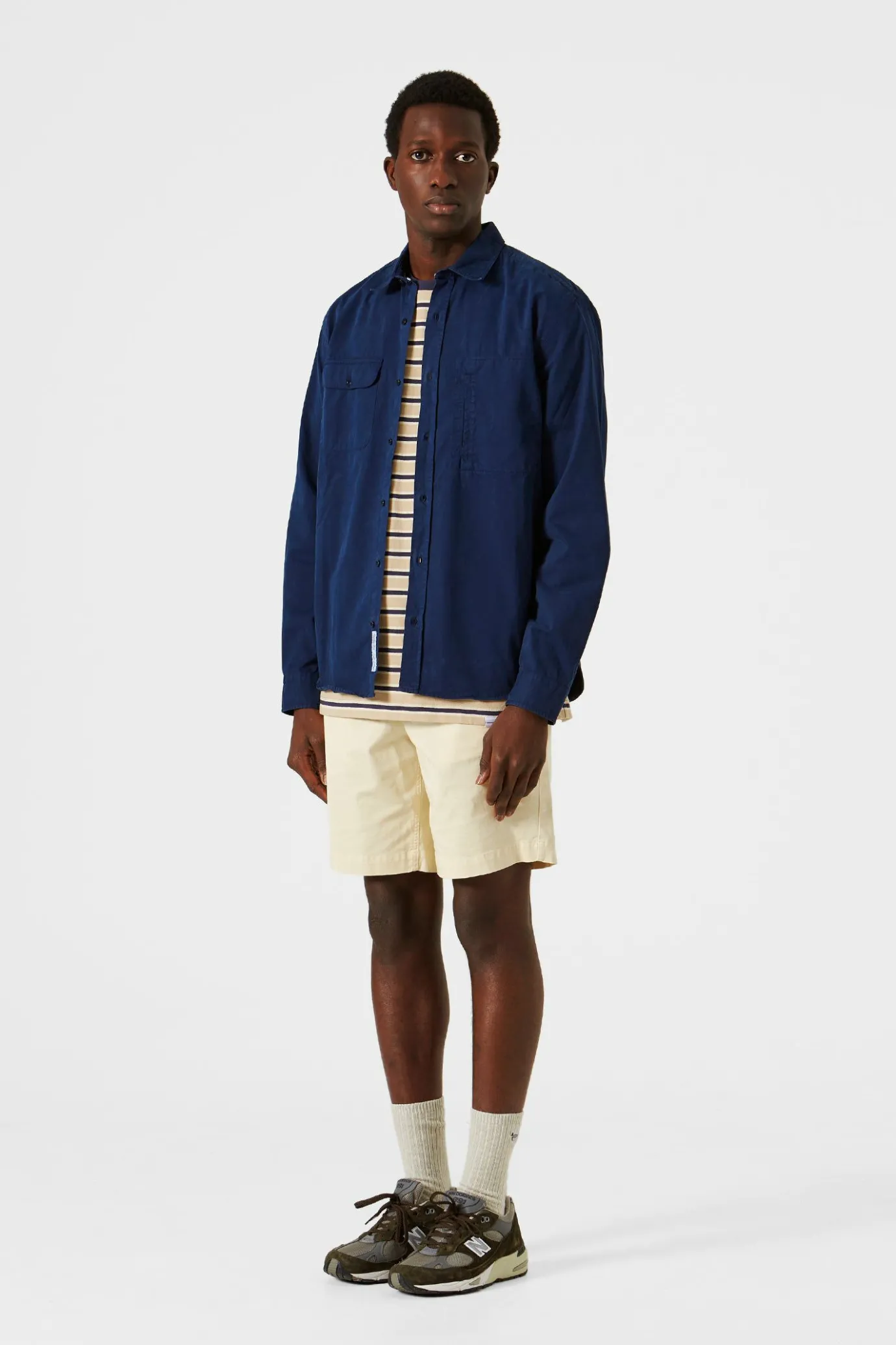Shop Trade Shirt Plain Navy Men Shirts