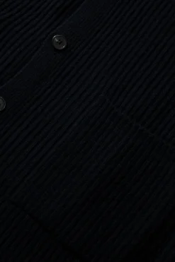 Cheap Upper Cardigan Plain Navy Men Knitwear