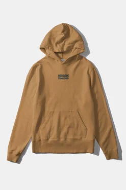 Shop Velo Hoodie Plain Caramel Men Sweatshirts