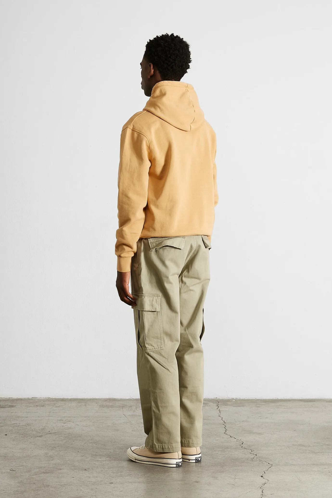 Shop Velo Hoodie Plain Caramel Men Sweatshirts