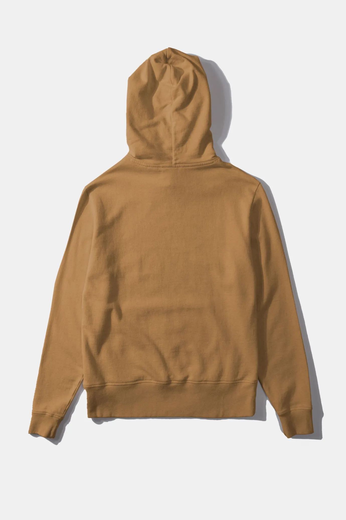 Shop Velo Hoodie Plain Caramel Men Sweatshirts