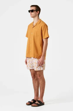 Outlet Walsh Pocket Plain Orange Men Swimwear