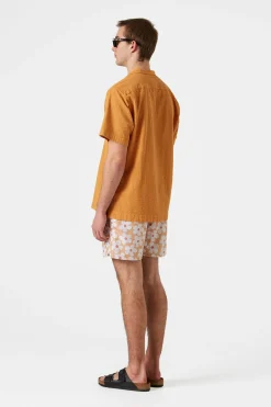 Outlet Walsh Pocket Plain Orange Men Swimwear
