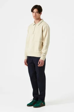 Hot Warm Up Plain Beige Men Sweatshirts