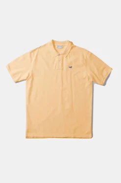 Hot Wilson Polo Plain Light Yellow Men Polos