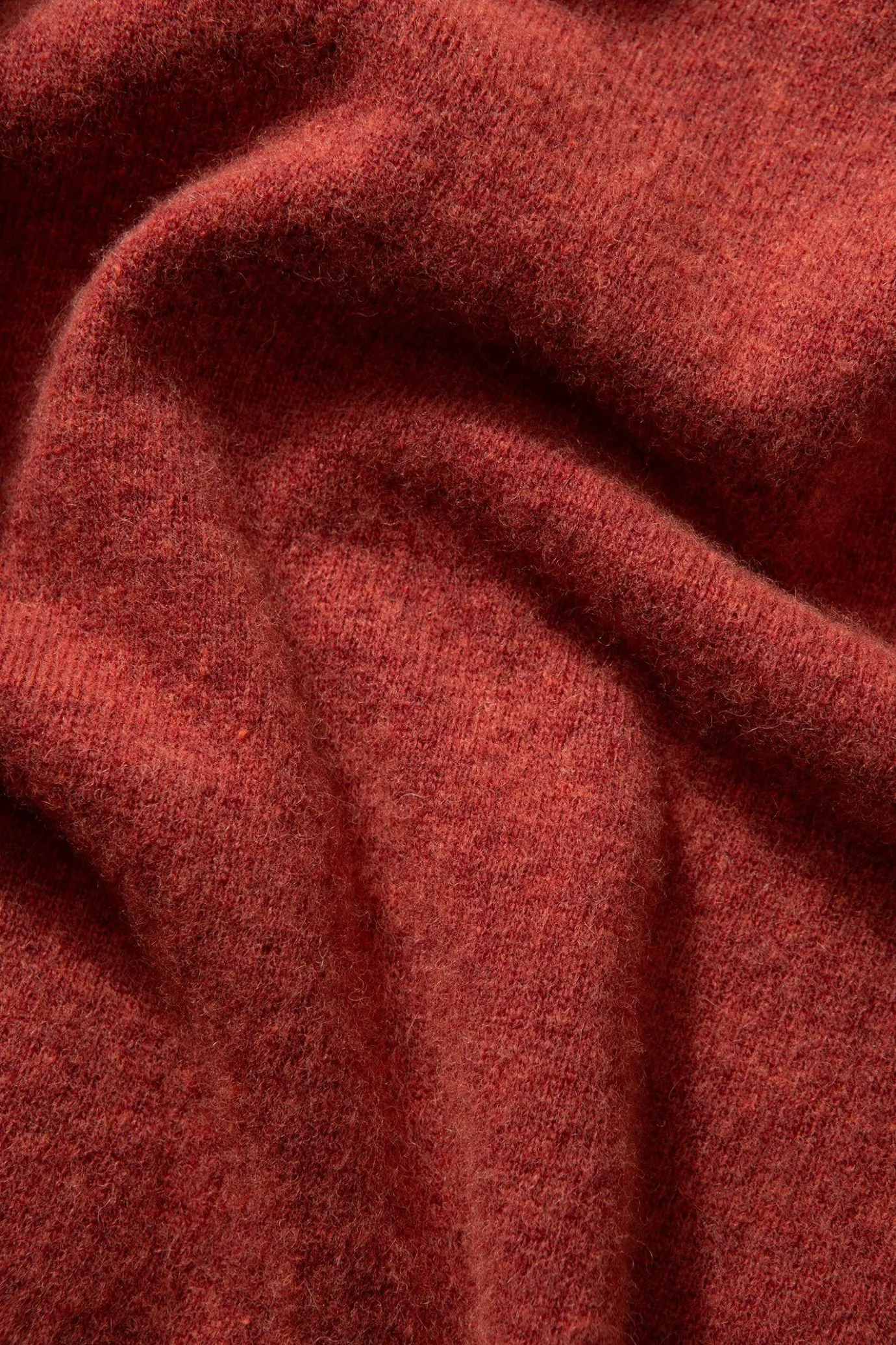 Online Wool Polo Plain Copper Men Knitwear