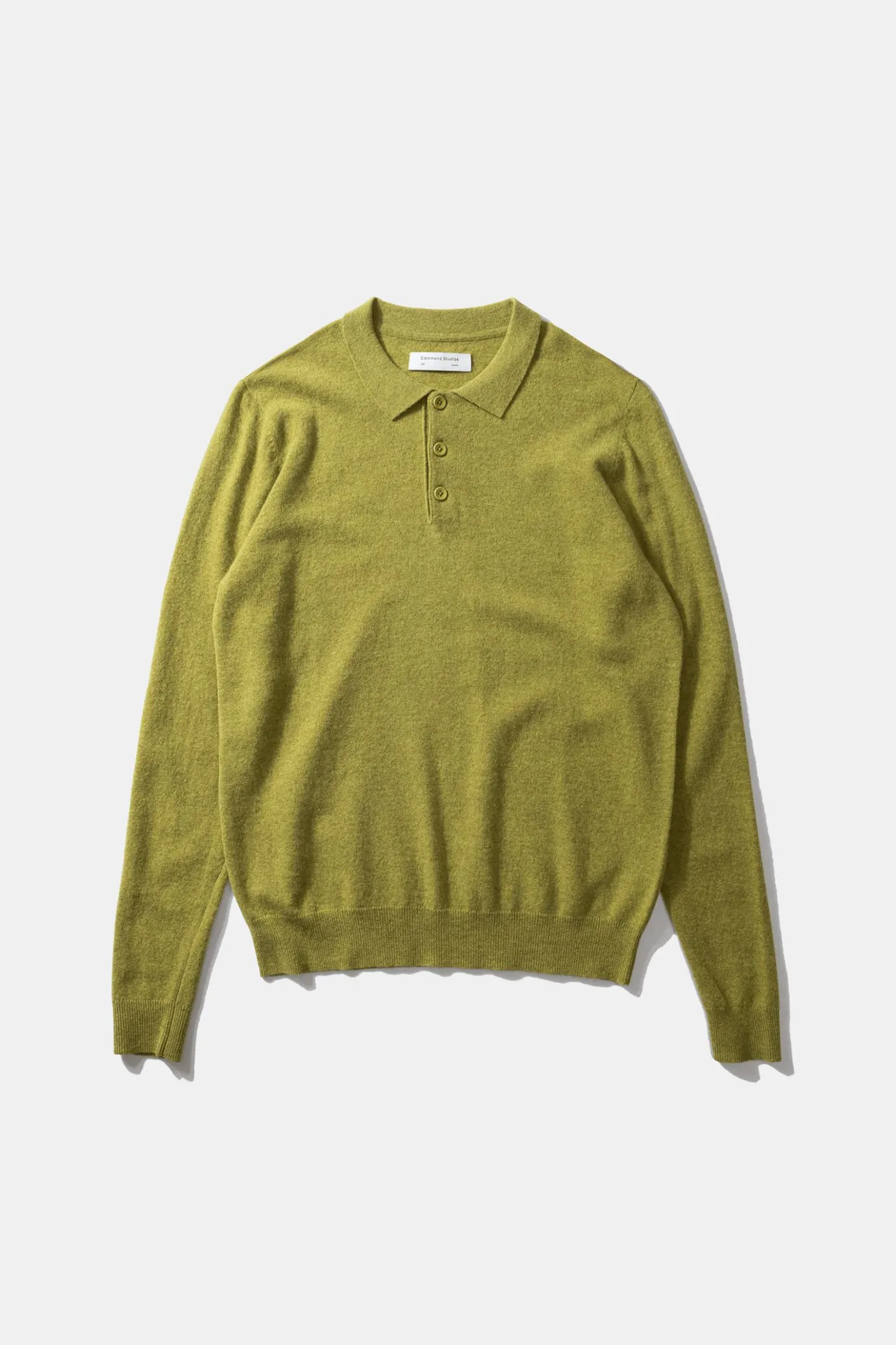 Store Wool Polo Plain Green Men Knitwear