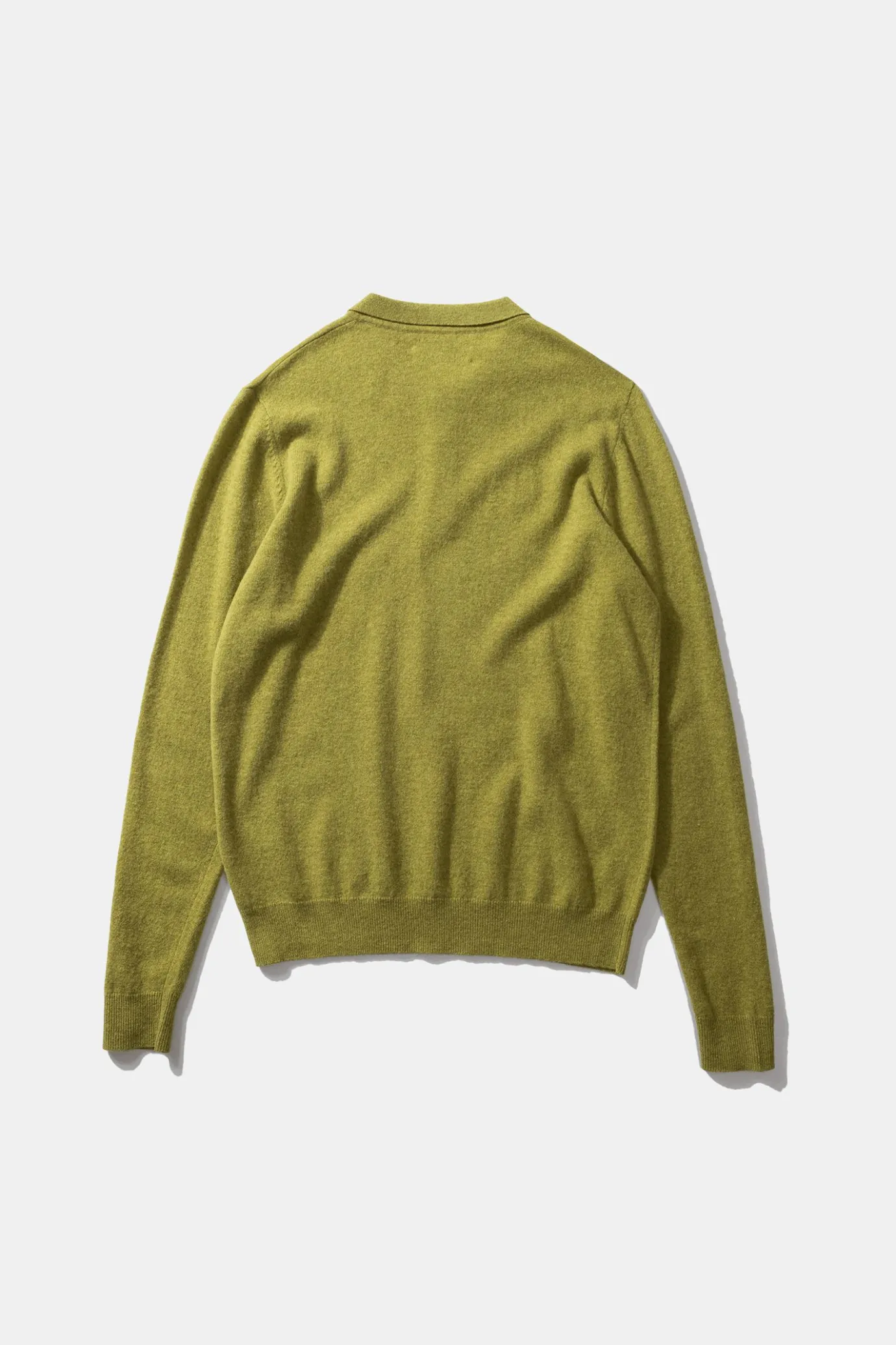 Store Wool Polo Plain Green Men Knitwear